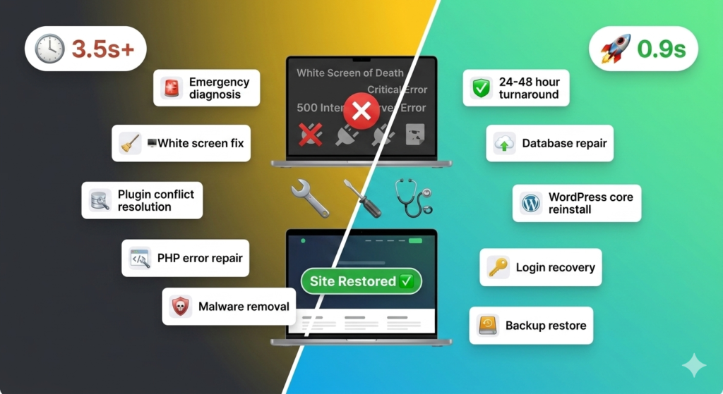 Website Rescue & Fix – Emergency WordPress Repair Service