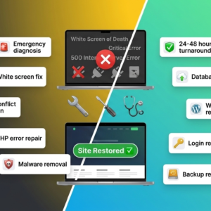 Website Rescue & Fix – Emergency WordPress Repair Service
