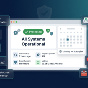 Monthly Maintenance Plan – Keep Your WordPress Site Secure & Updated