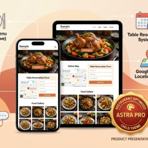 Restaurant Website Kit – Complete WordPress Solution for Restaurants & Cafés