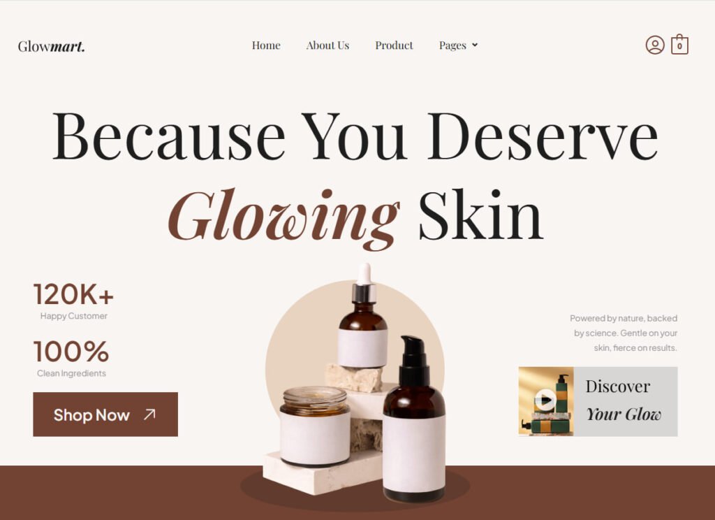Glowmart - Beauty Cosmestics & Skincare Ecommerce